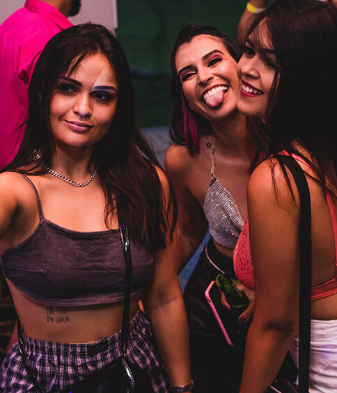 ladies enjoying a bachelorette party