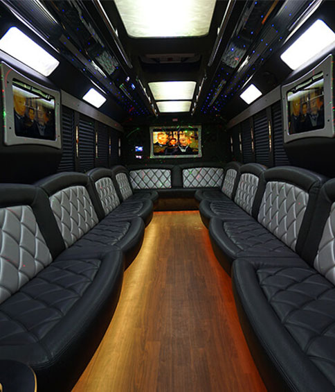 limo bus interior