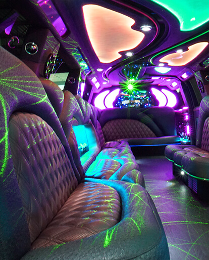 cadillac limo interior